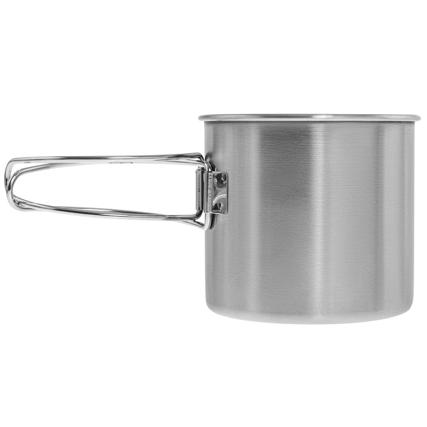Kubek stalowy Mil-Tec ze skladanym uchwytem 600 ml