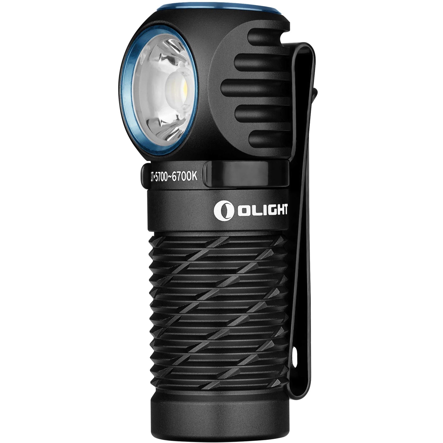 Latarka czołowa i kątowa Olight Perun 2 Mini Cool White Black z opaską - 1100 lumenów