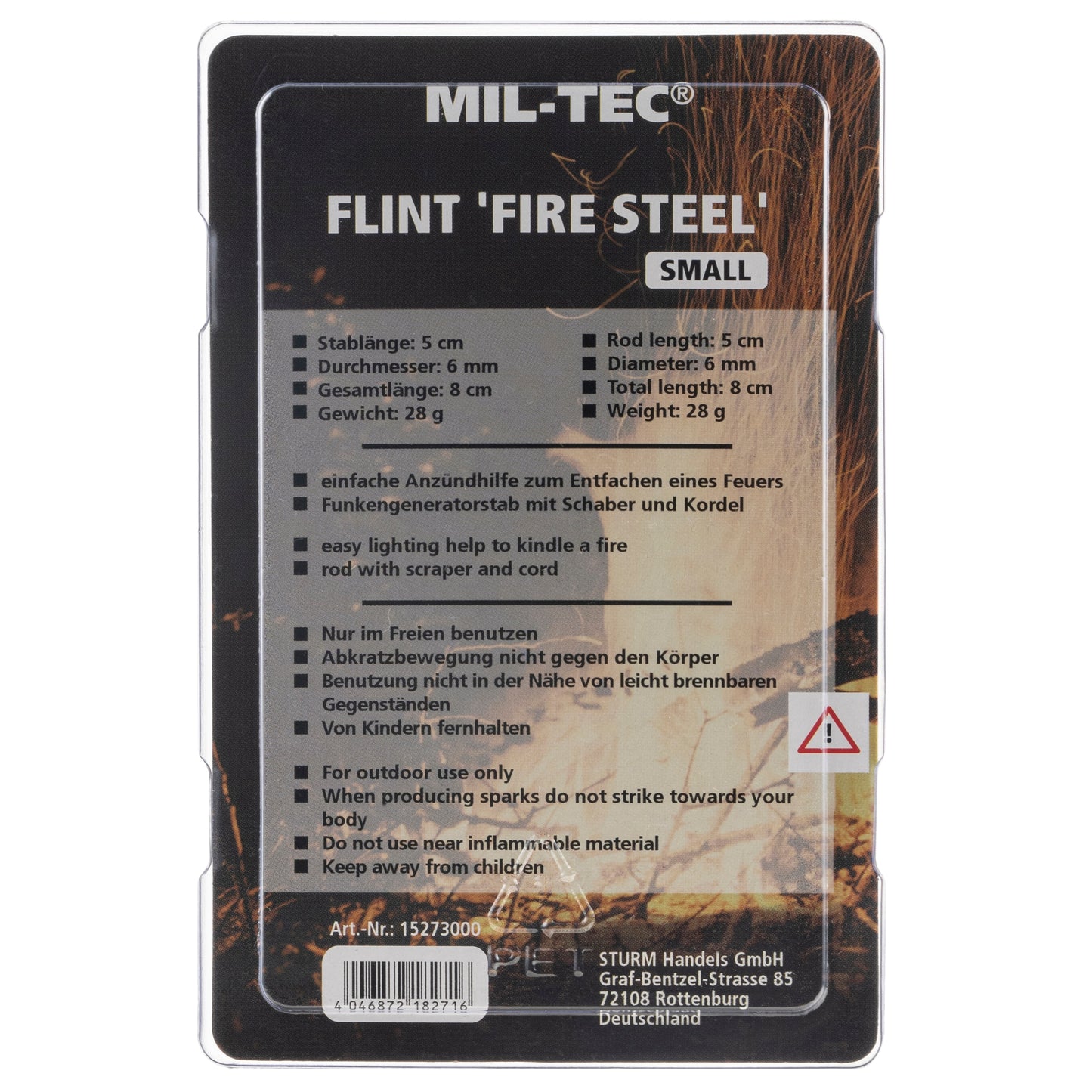 Krzesiwo Mil-Tec Fire Steel Small