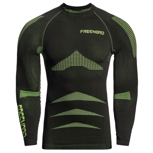 Koszulka termoaktywna FreeNord EnergyTech Long Sleeve - Black/Green