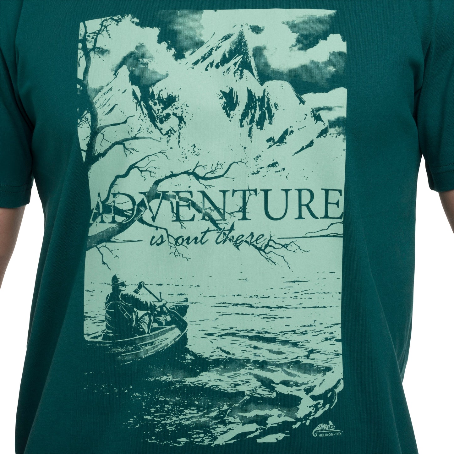 Koszulka T-shirt Helikon Adventure is out there - Dark Azure