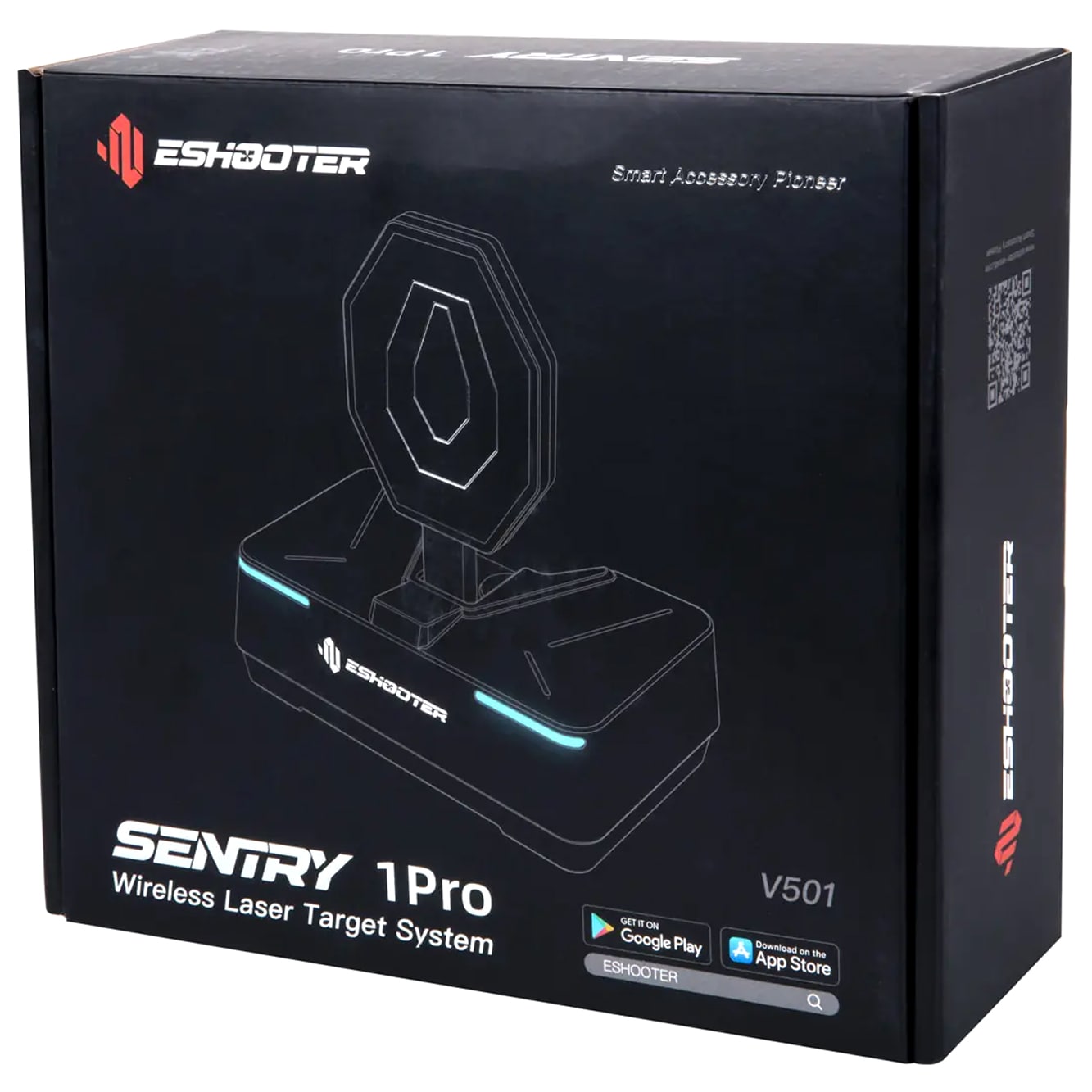 Cel treningowy Eshooter Laser Target Sentry 1 Pro - Czarny
