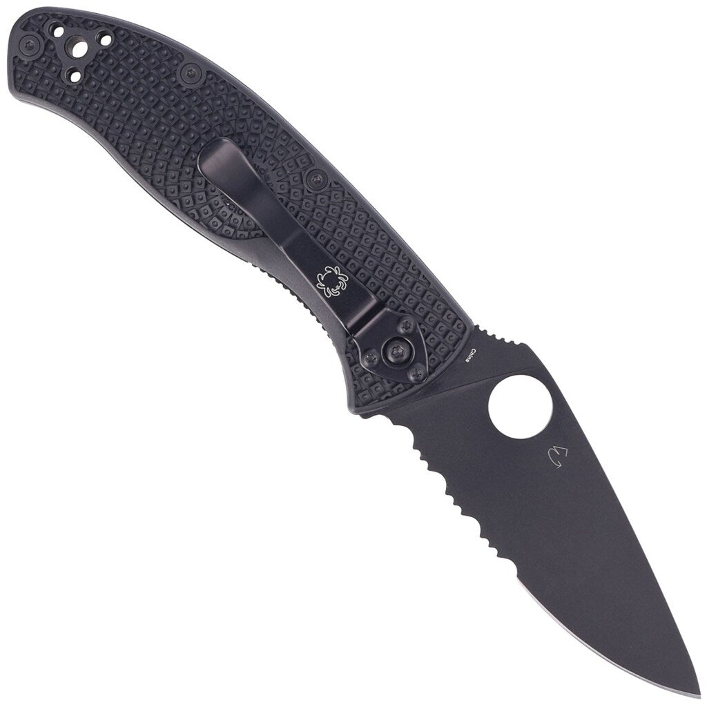 Nóż składany Spyderco Tenacious FRN 8Cr13MoV - Black Blade Spyder