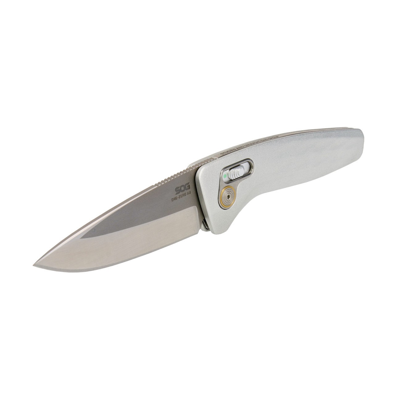 Nóż sprężynowy SOG One-Zero AU - Silver/Chrome