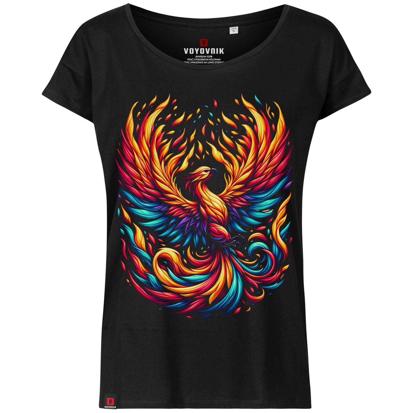 Koszulka T-shirt damska Voyovnik Rising Phoenix - Black
