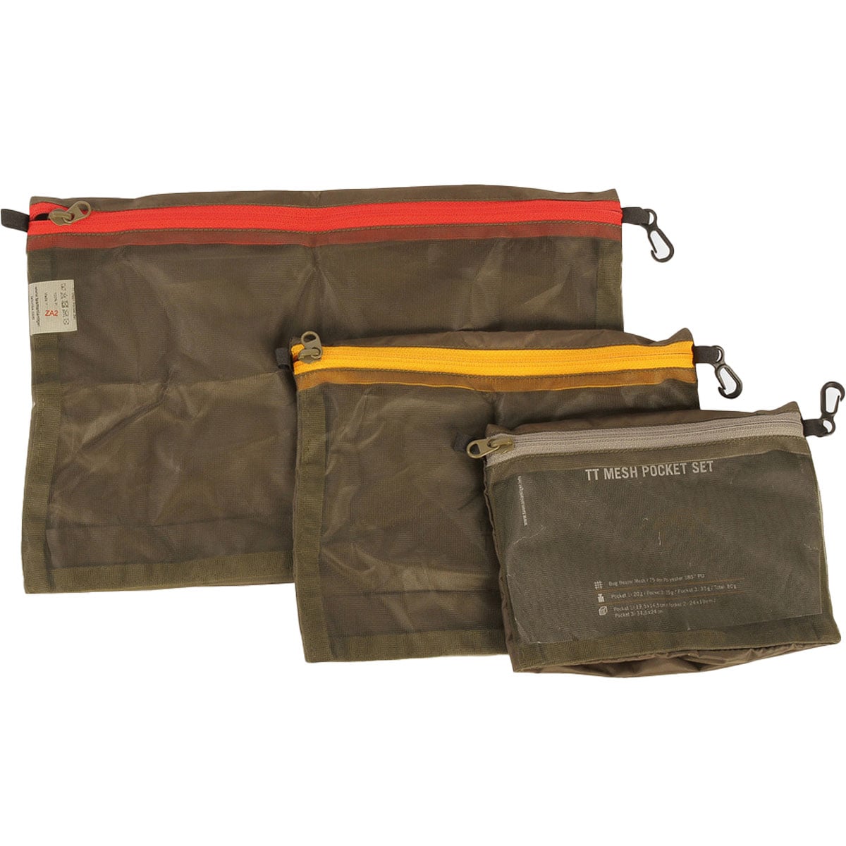 Zestaw organizerów Tasmanian Tiger Mesh Pockets - Olive