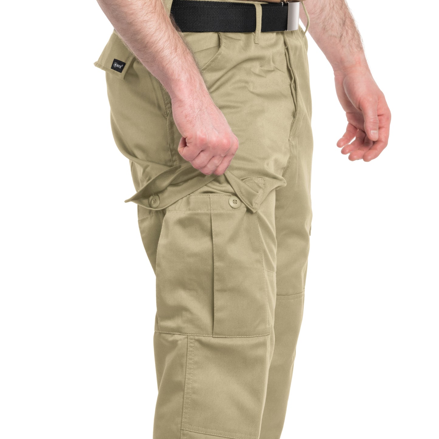Spodnie wojskowe MFH wzmacniane US Combat BDU - Khaki