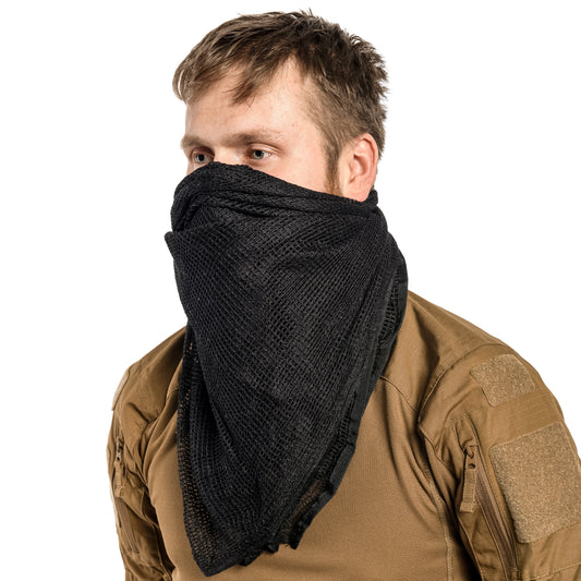 Osobista siatka maskująca Brandit Commando Net Scarf - Black