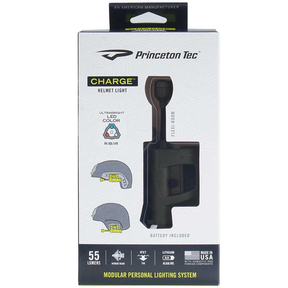 Latarka na hełm Princeton Tec Charge MPLS Olive Drab - 55 lumenów