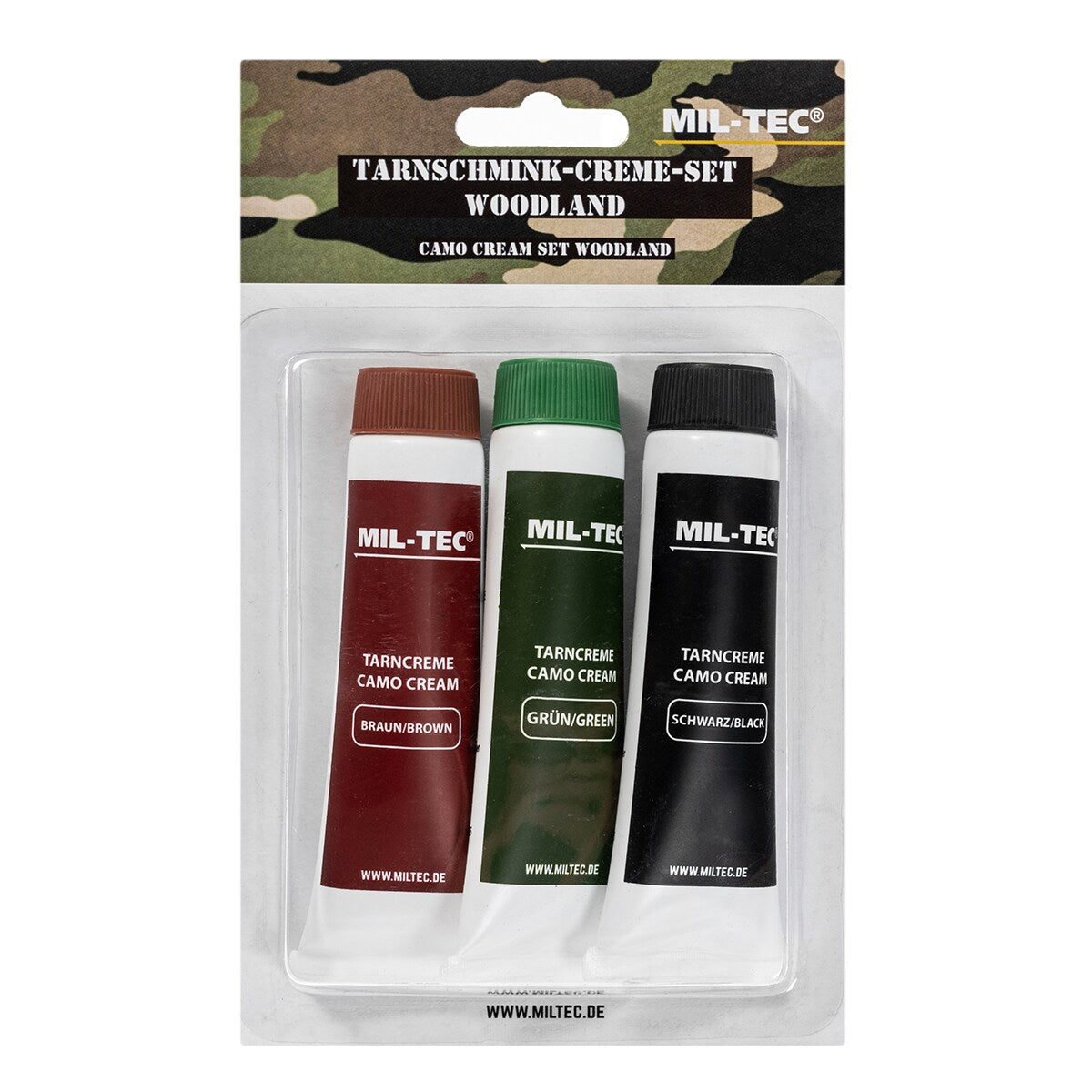 Farby maskujące w tubce Mil-Tec 3 kolory - Woodland