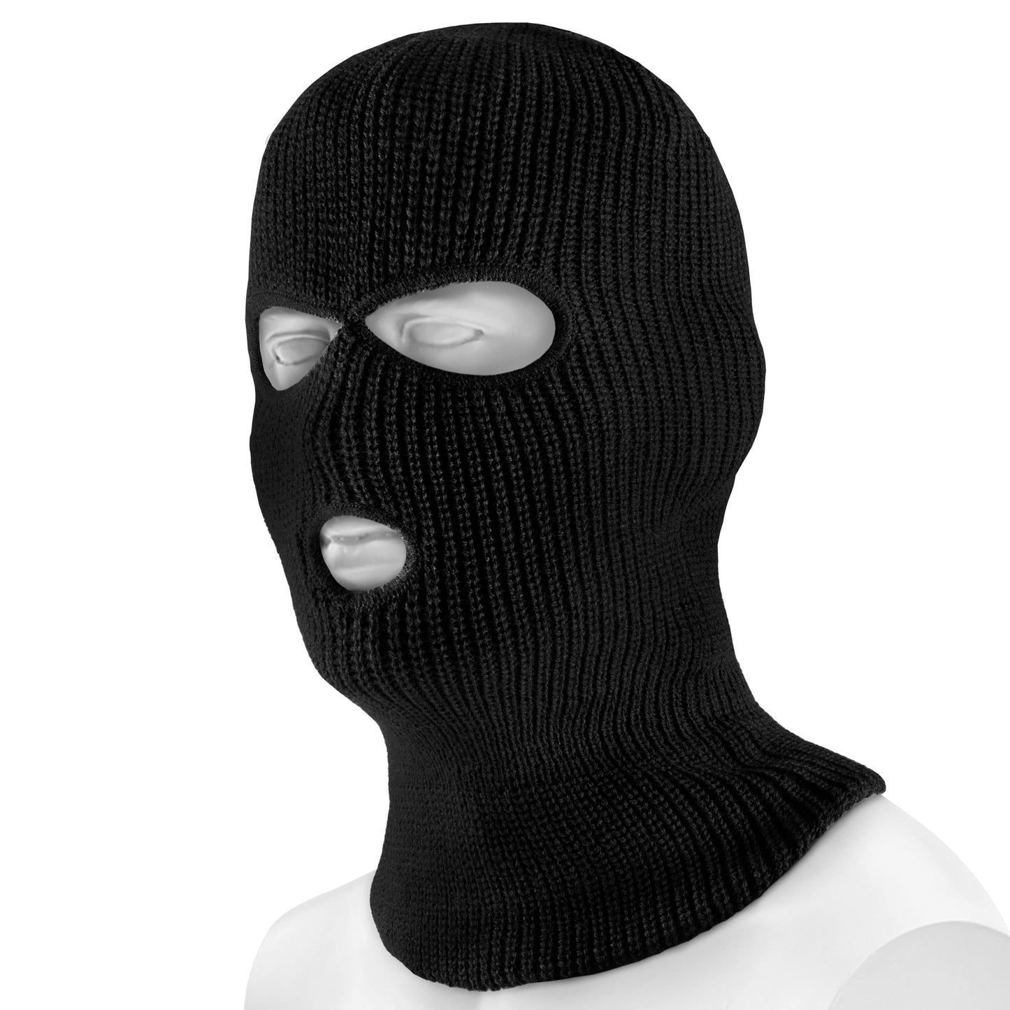 Kominiarka Mil-Tec zimowa z 3 otworami - Black