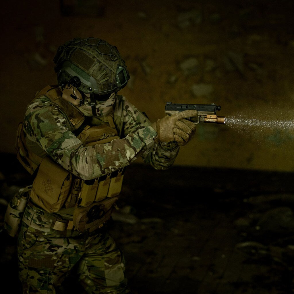 Latarka na broń Olight PL Turbo Valkyrie Desert Tan - 800 lumenów