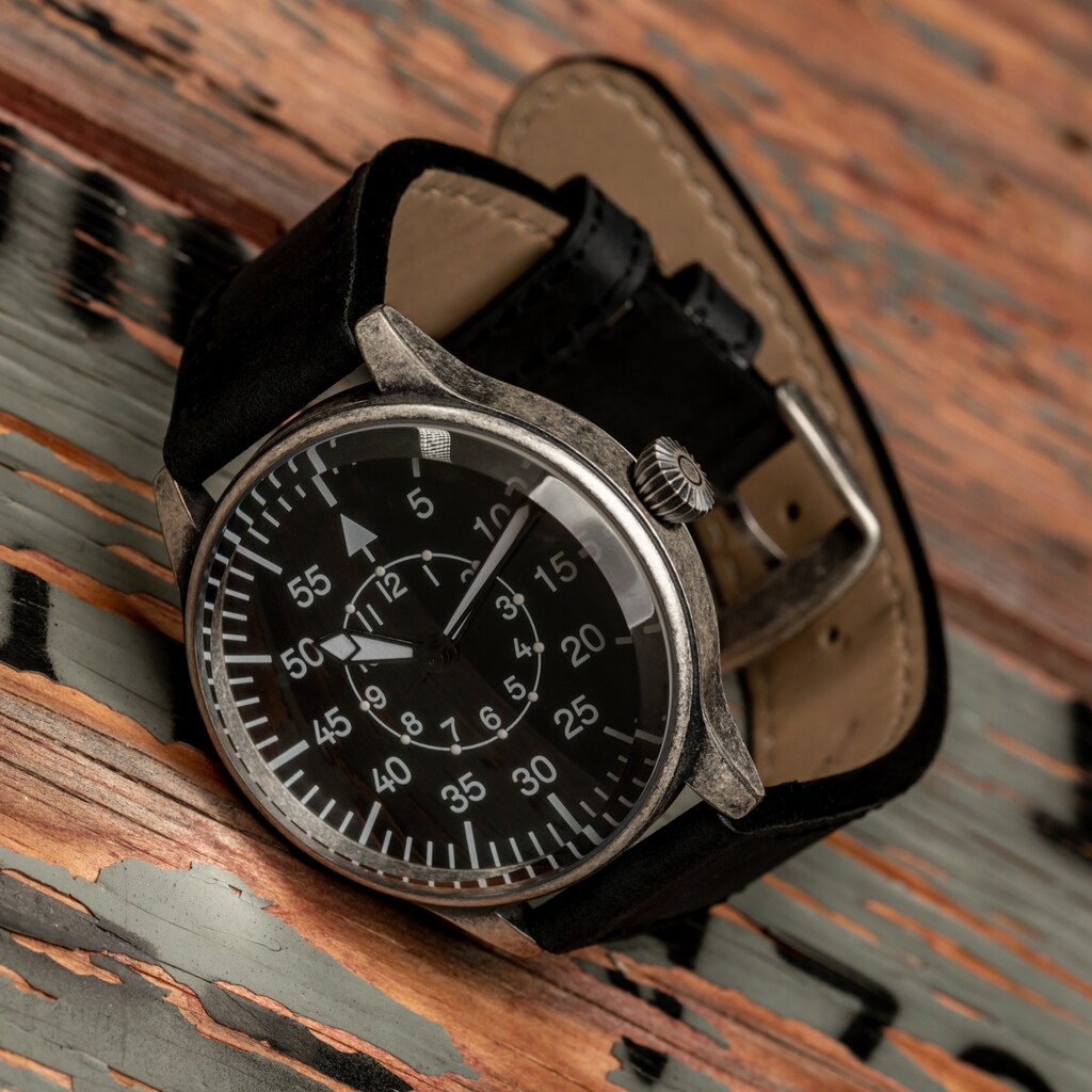 Zegarek Mil-Tec Army Retro Pilot Quartz Watch - Black