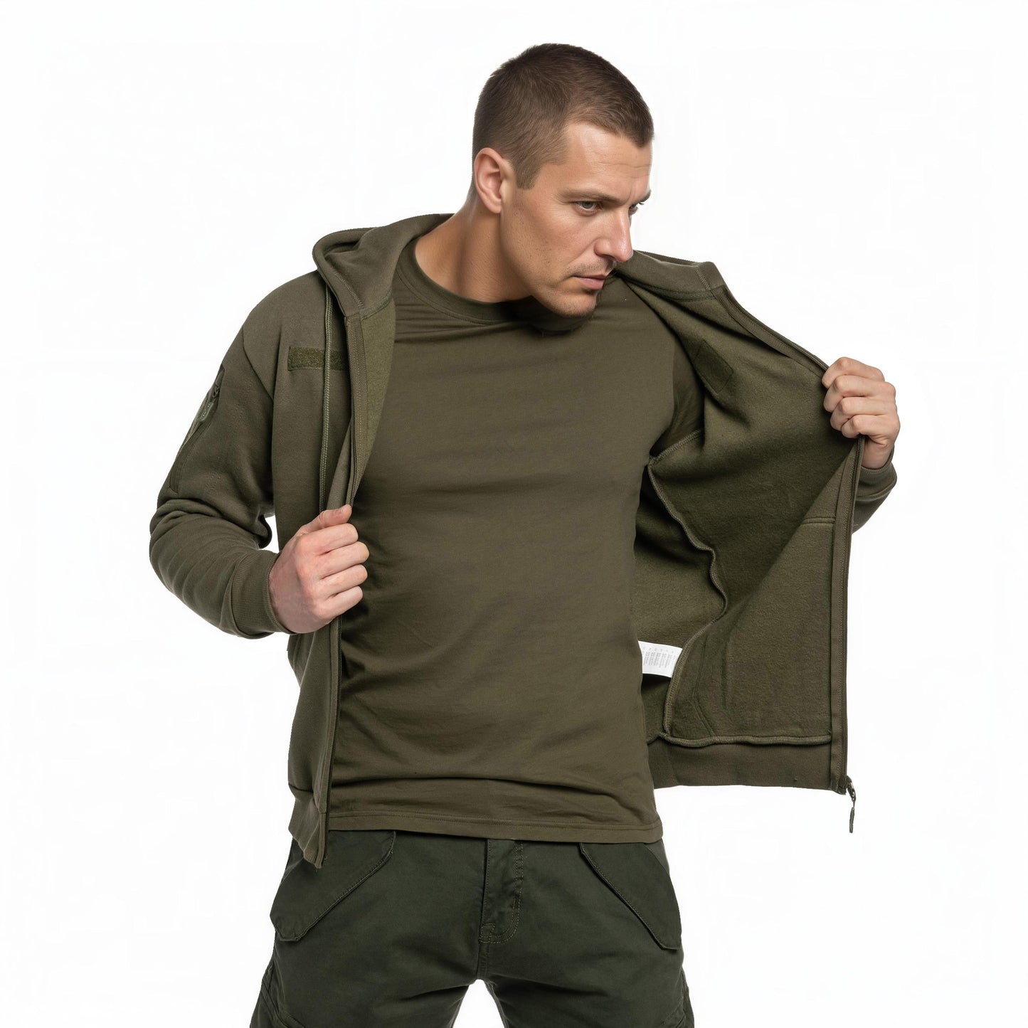 Bluza Mil-Tec Tactical Hoodie Zipper - Olive