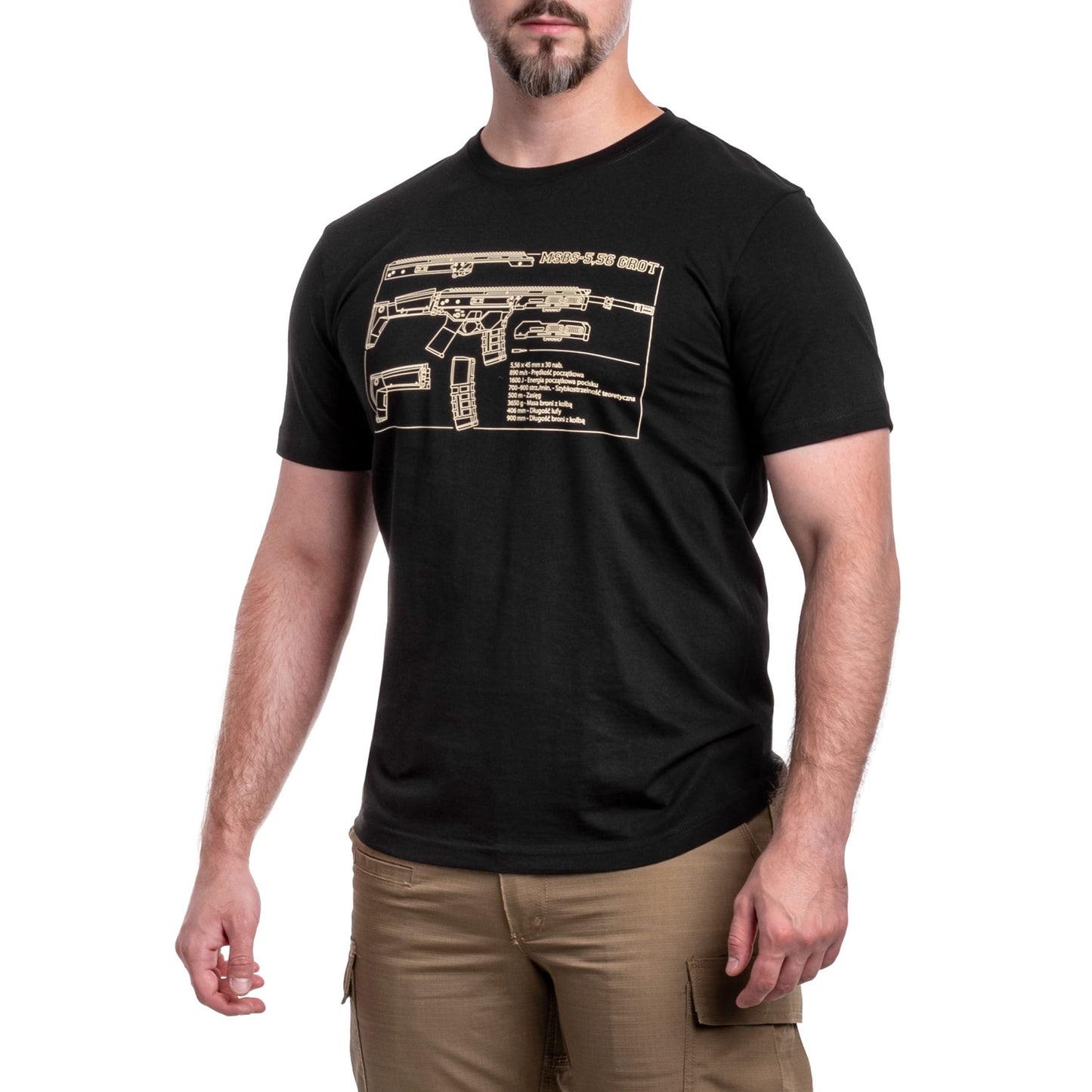 Koszulka T-shirt Grot - Black
