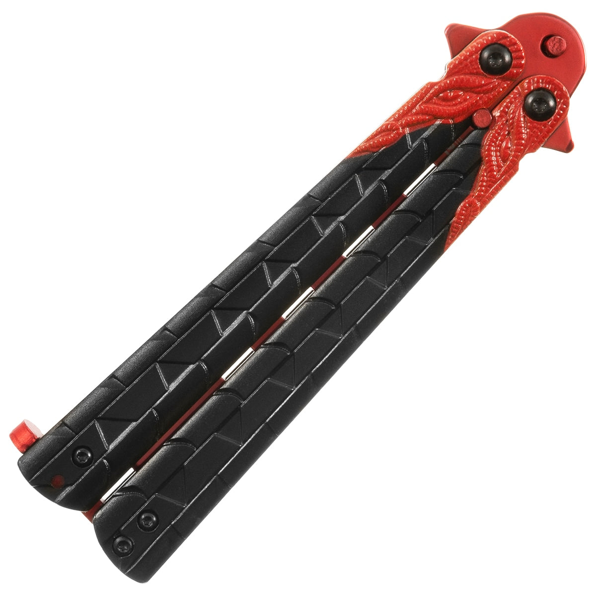 Nóż składany treningowy motylek Master Cutlery Dragon Red