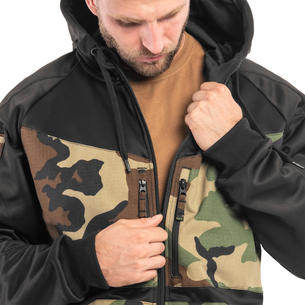 Bluza Helikon Rogue Hoodie - Black/US Woodland