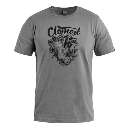 Koszulka T-shirt Pentagon CloMod Flower Heart - Wolf Grey