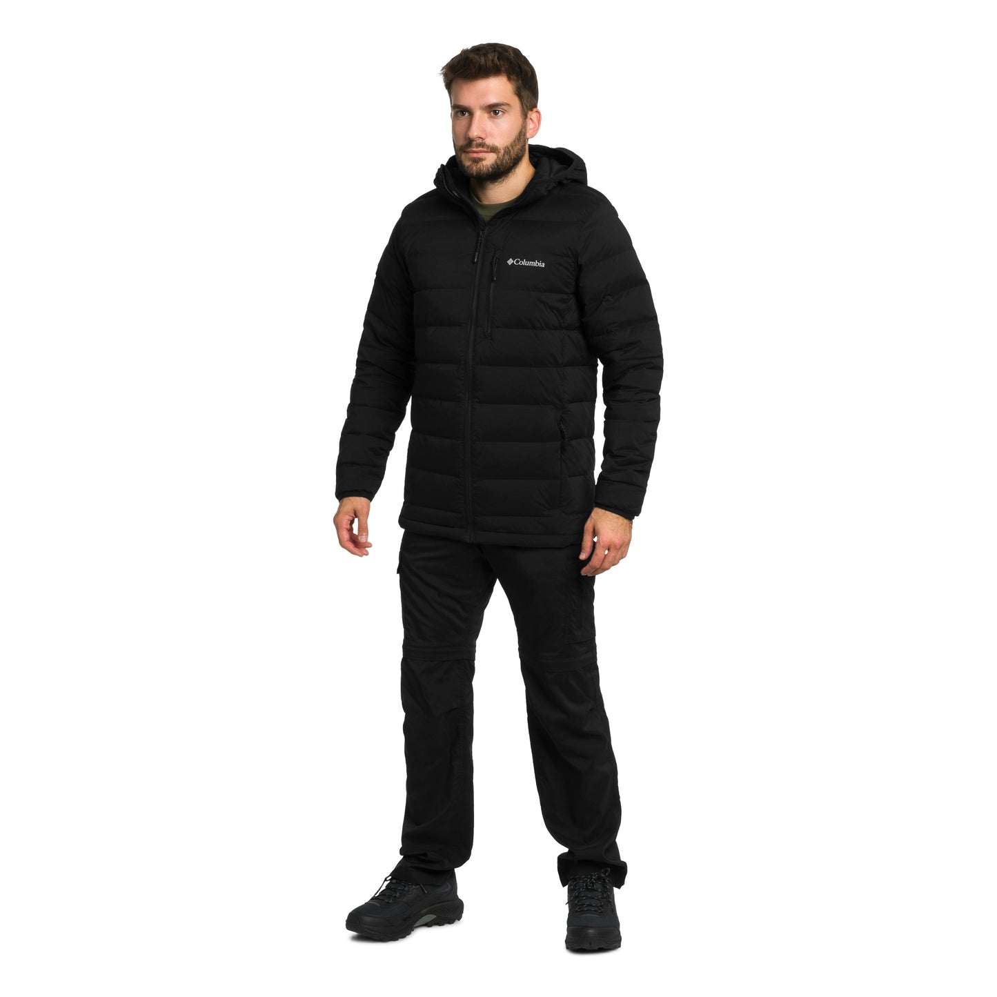Kurtka Columbia Drift Peak Stretch Down Hooded - Black