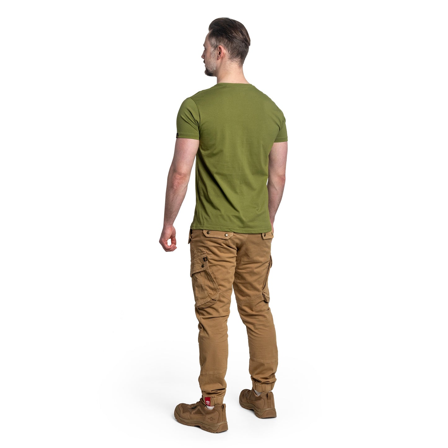 Koszulka T-shirt Alpha Industries College Camo - Moss Green