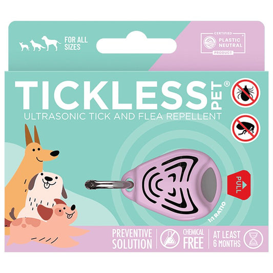 Ultradźwiękowa ochrona przed kleszczami TickLess Pet - dla zwierząt - Pink