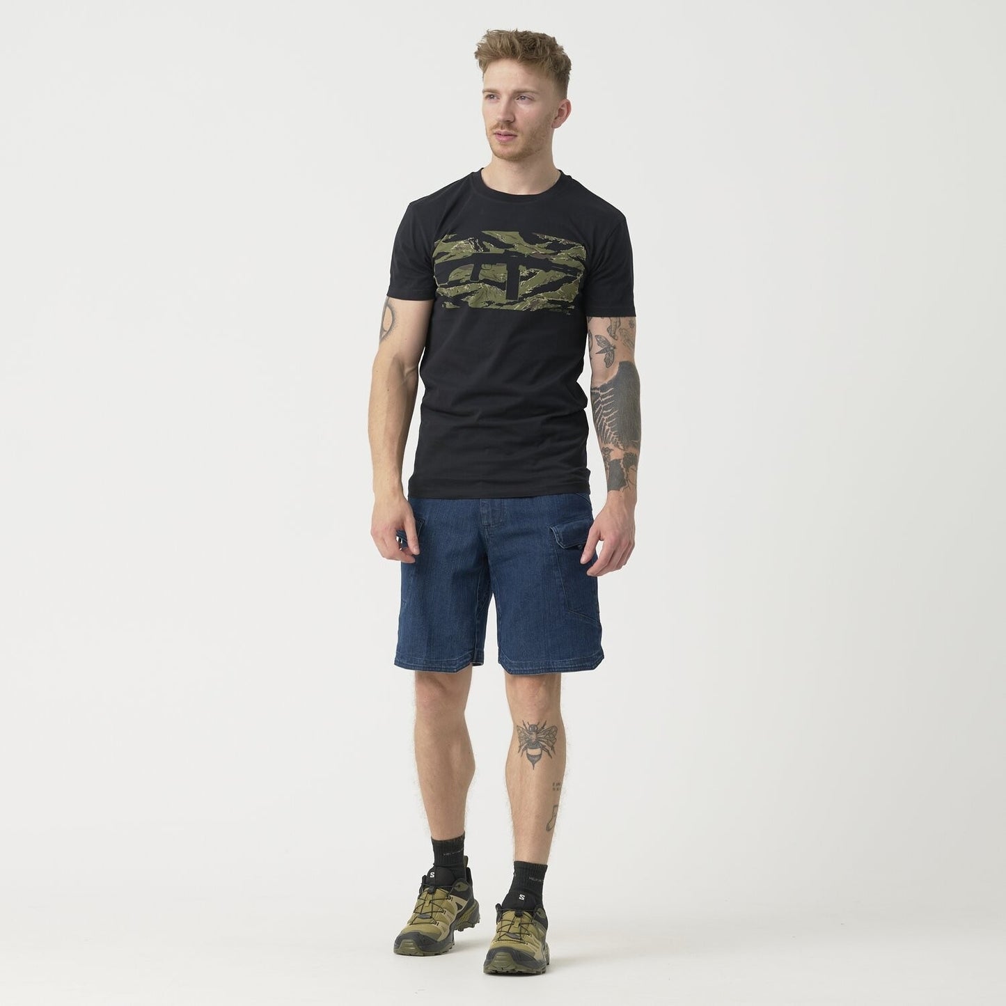 Koszulka T-Shirt Helikon RPD - Black/Tiger Stripe