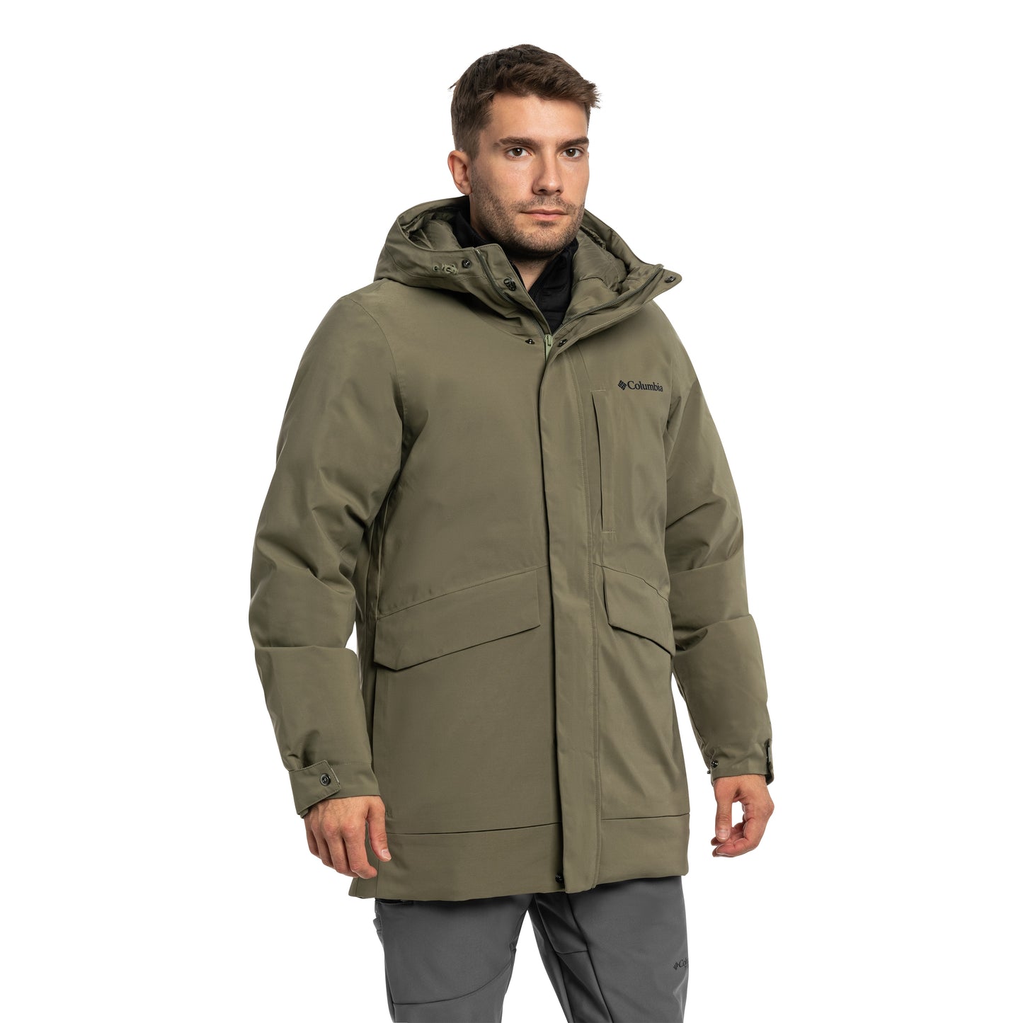 Kurtka Columbia Street Heights Waterproof Down Parka - Stone Green