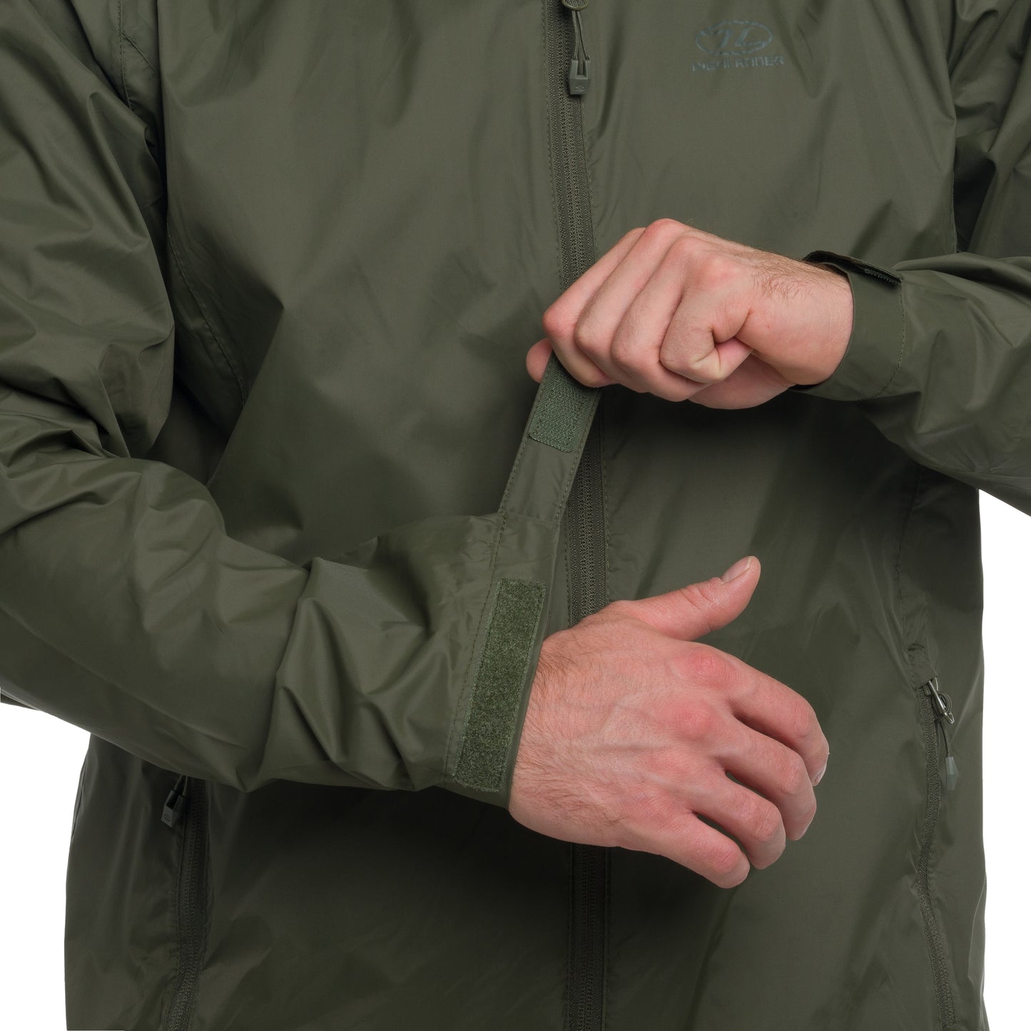 Kurtka Highlander Outdoor Stow & Go Pack Away - Olive Green