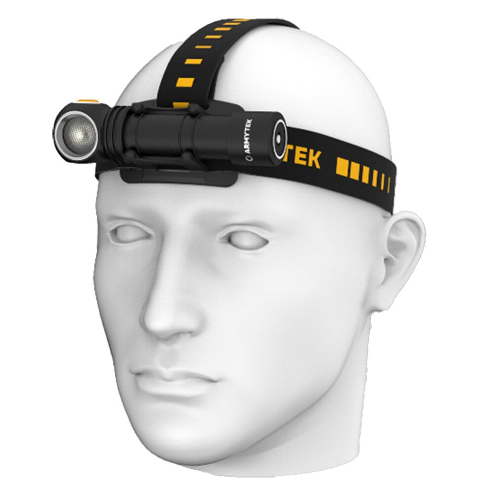 Latarka czołowa i kątowa Armytek Wizard C2 Magnet USB White - 1200 lumenów