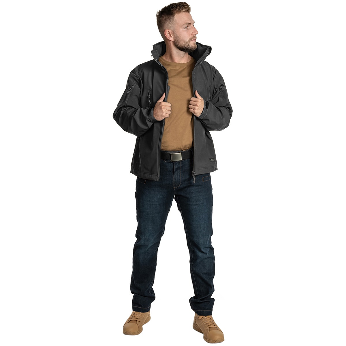 Kurtka Helikon Gunfighter Softshell Shark Skin Windblocker - Shadow Grey