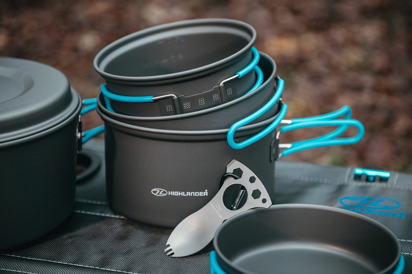 Niezbędnik Highlander Outdoor Foon 5 In 1 Tool z karabińczykiem