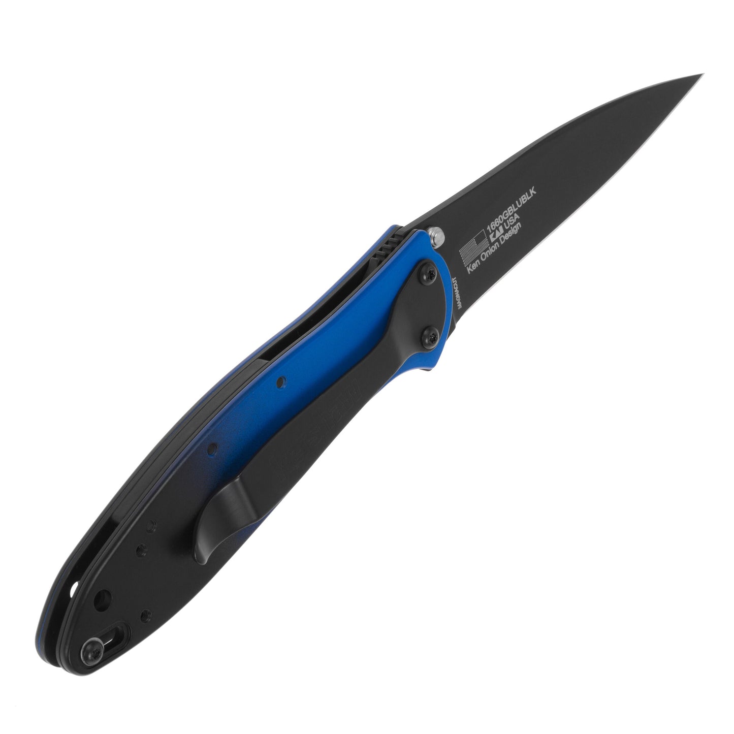 Nóż składany Kershaw Leek CPM MagnaCut - Blue/Black Gradient/Black Blade