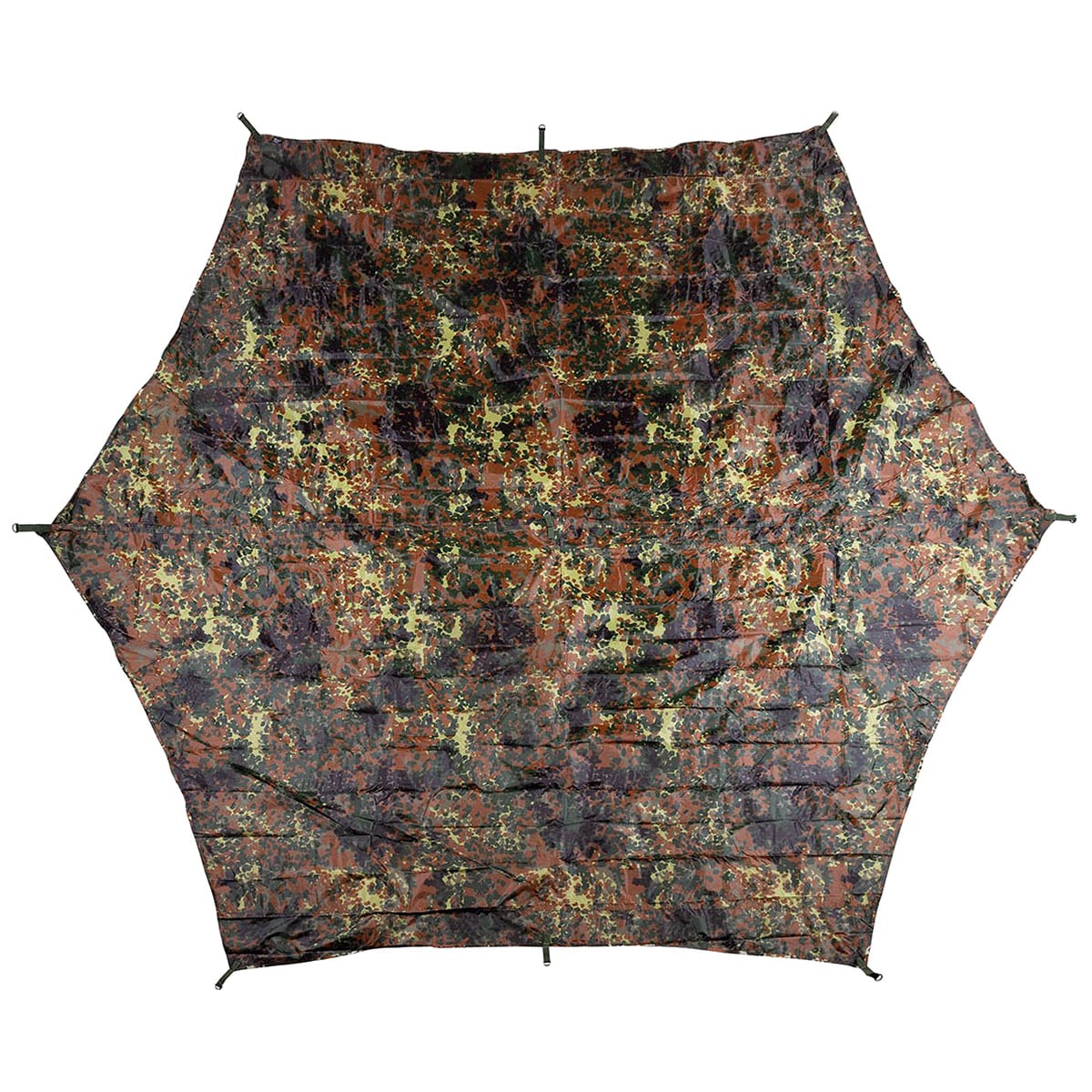 Płachta biwakowa MFH Hexagon-Tarp 340x310 cm - Flecktarn