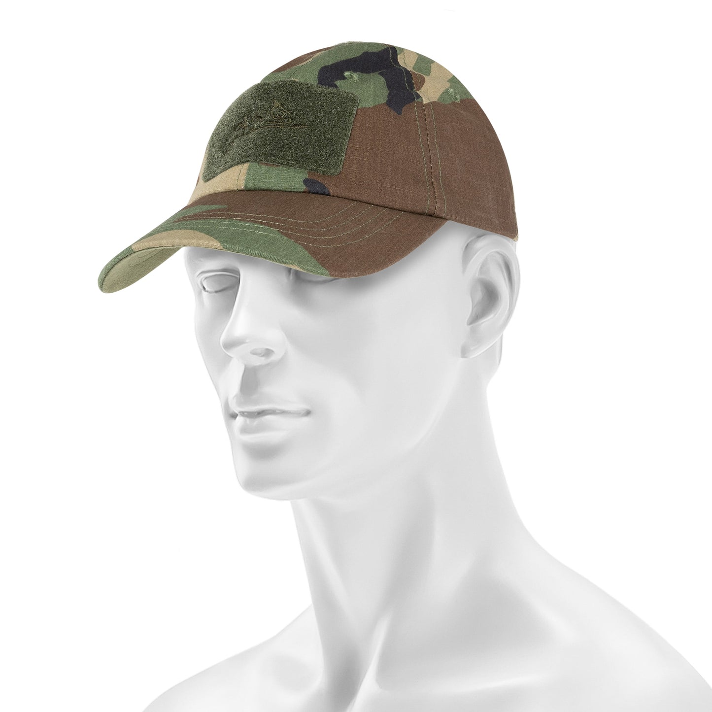 Czapka z daszkiem plus velcro Helikon PolyCotton Rip-Stop - US Woodland