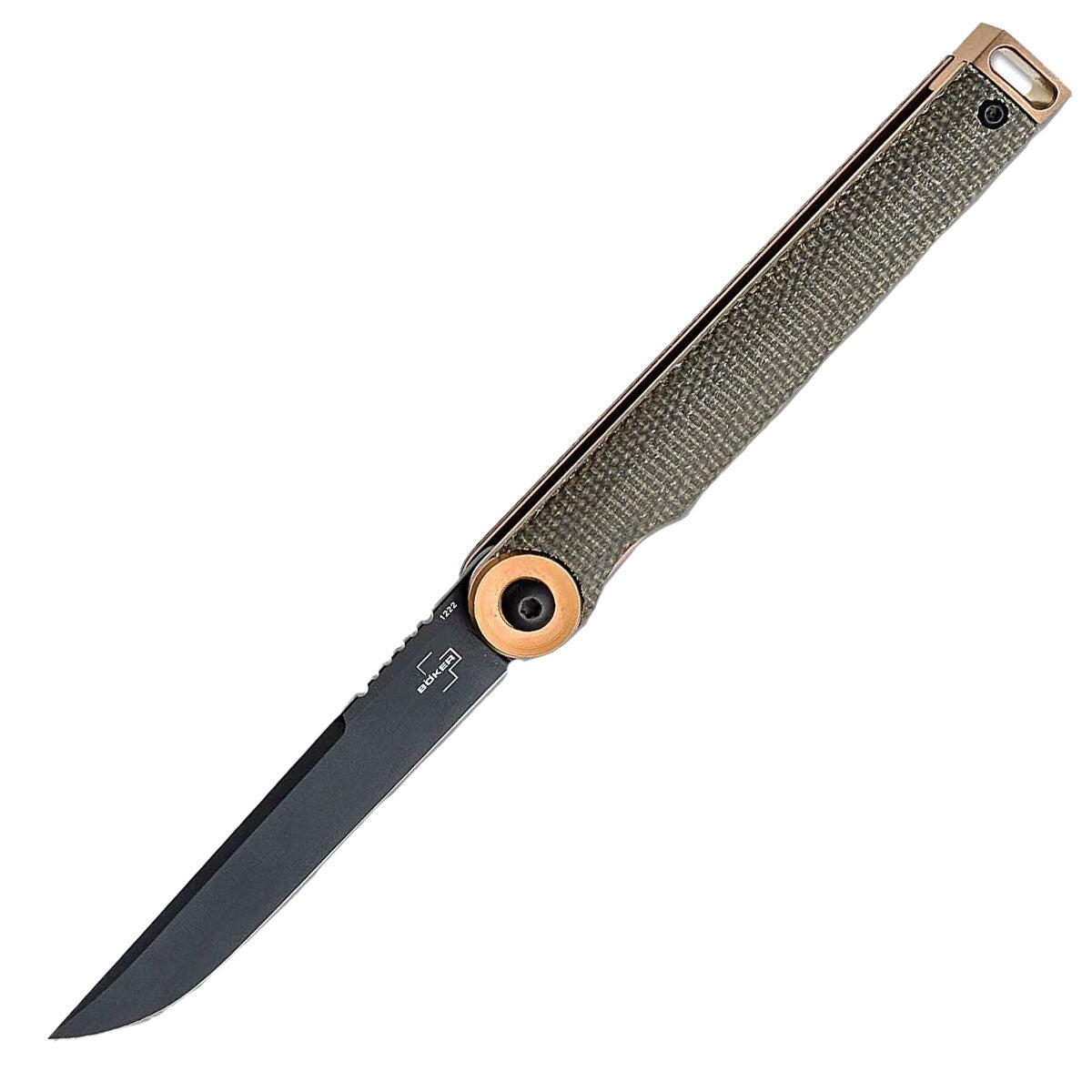 Nóż składany Boker Plus Kaizen Canvas Micarta - Green