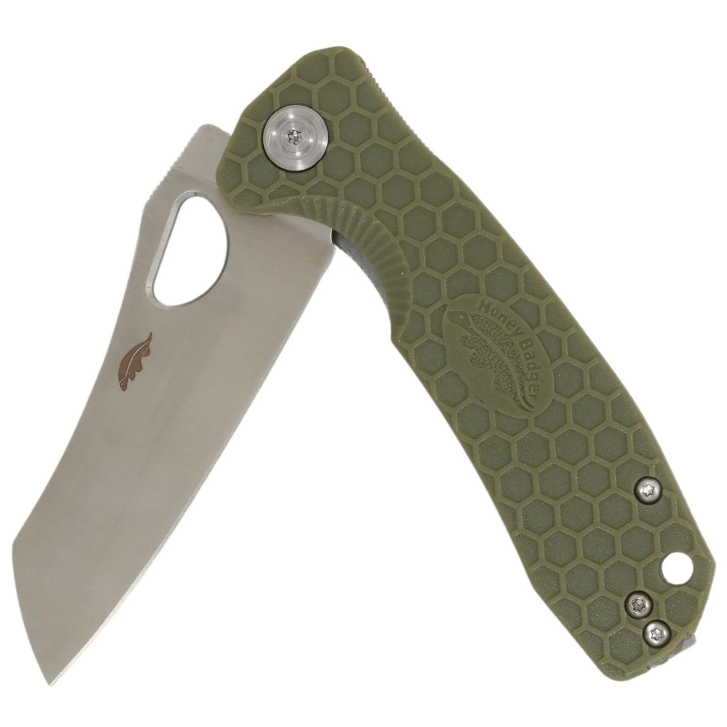 Nóż składany Honey Badger Wharncleaver Medium - Green