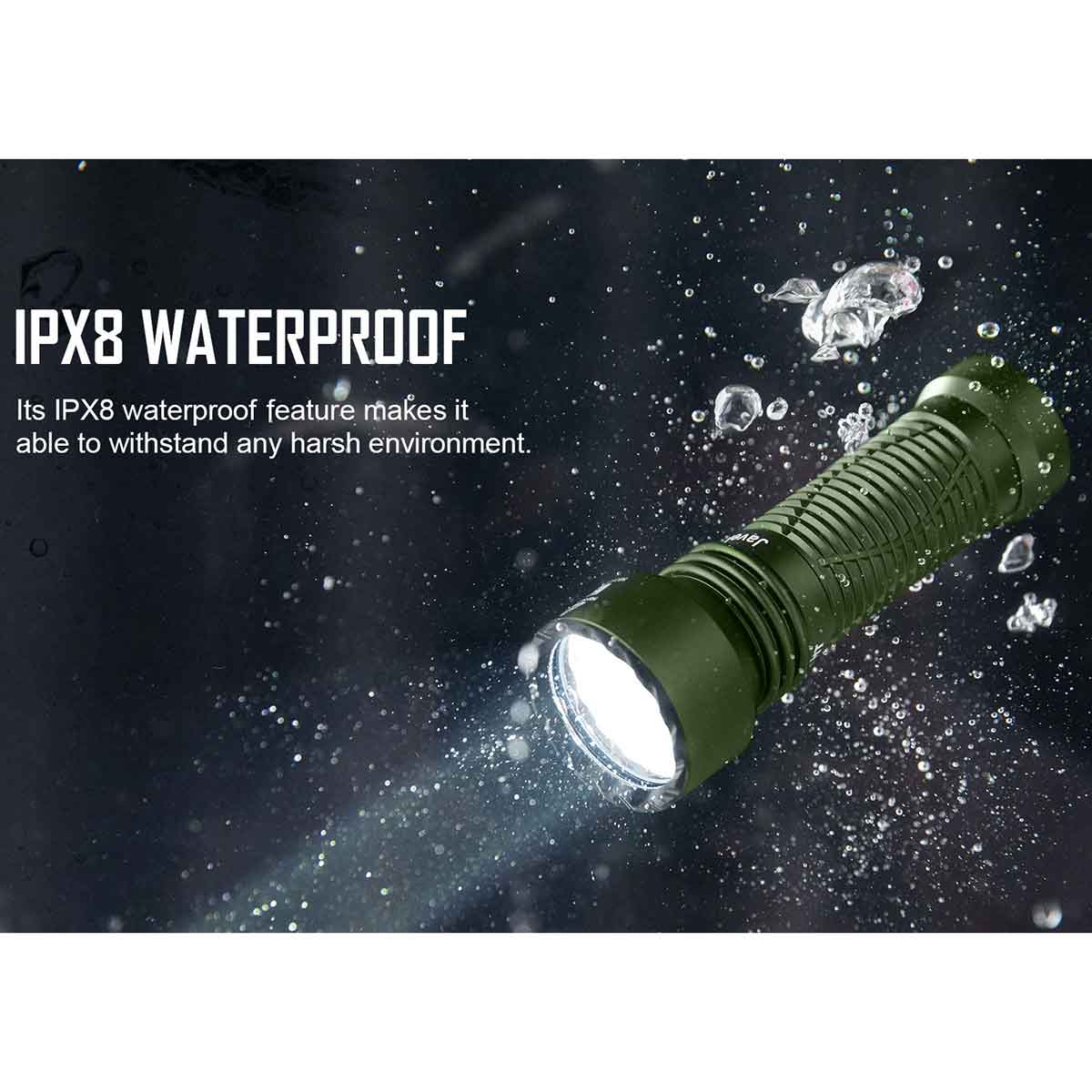 Latarka taktyczna Olight Javelot Mini OD Green - 1000 lumenów