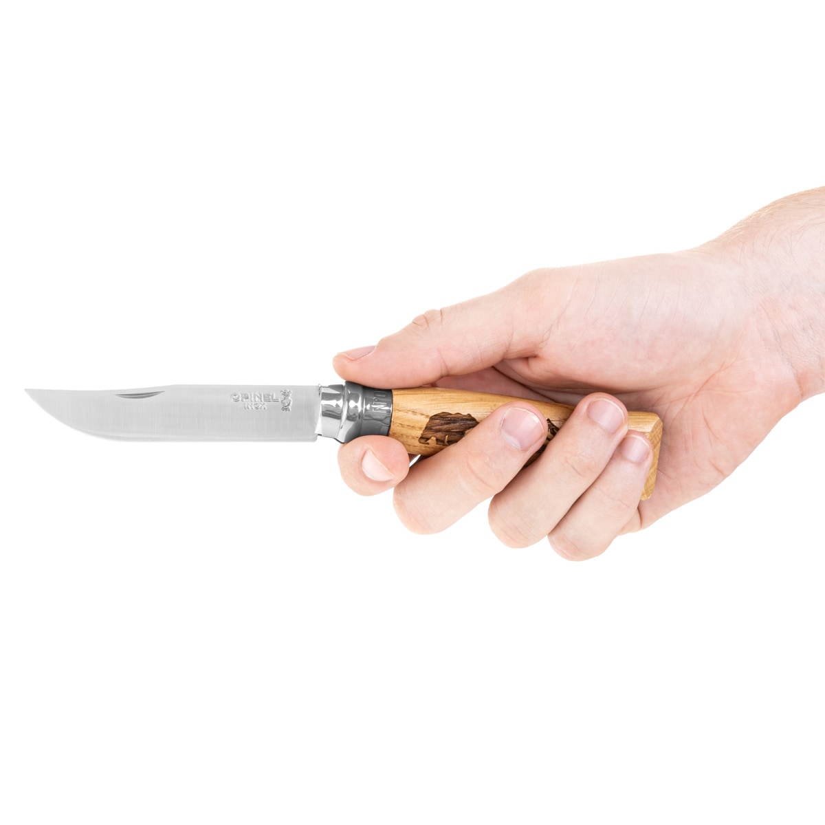 Nóż składany Opinel No.8 Animalia - Bear