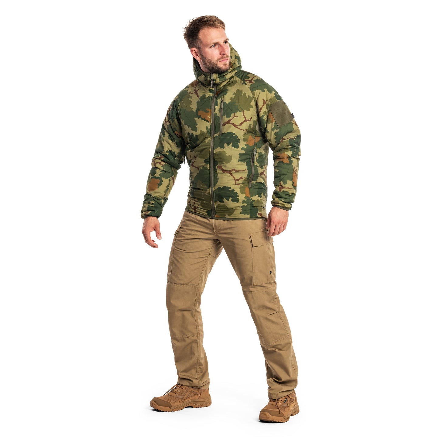 Kurtka dwustronna Helikon Wolfhound Hoodie - Mitchell Camo Leaf/Mitchell Camo Clouds