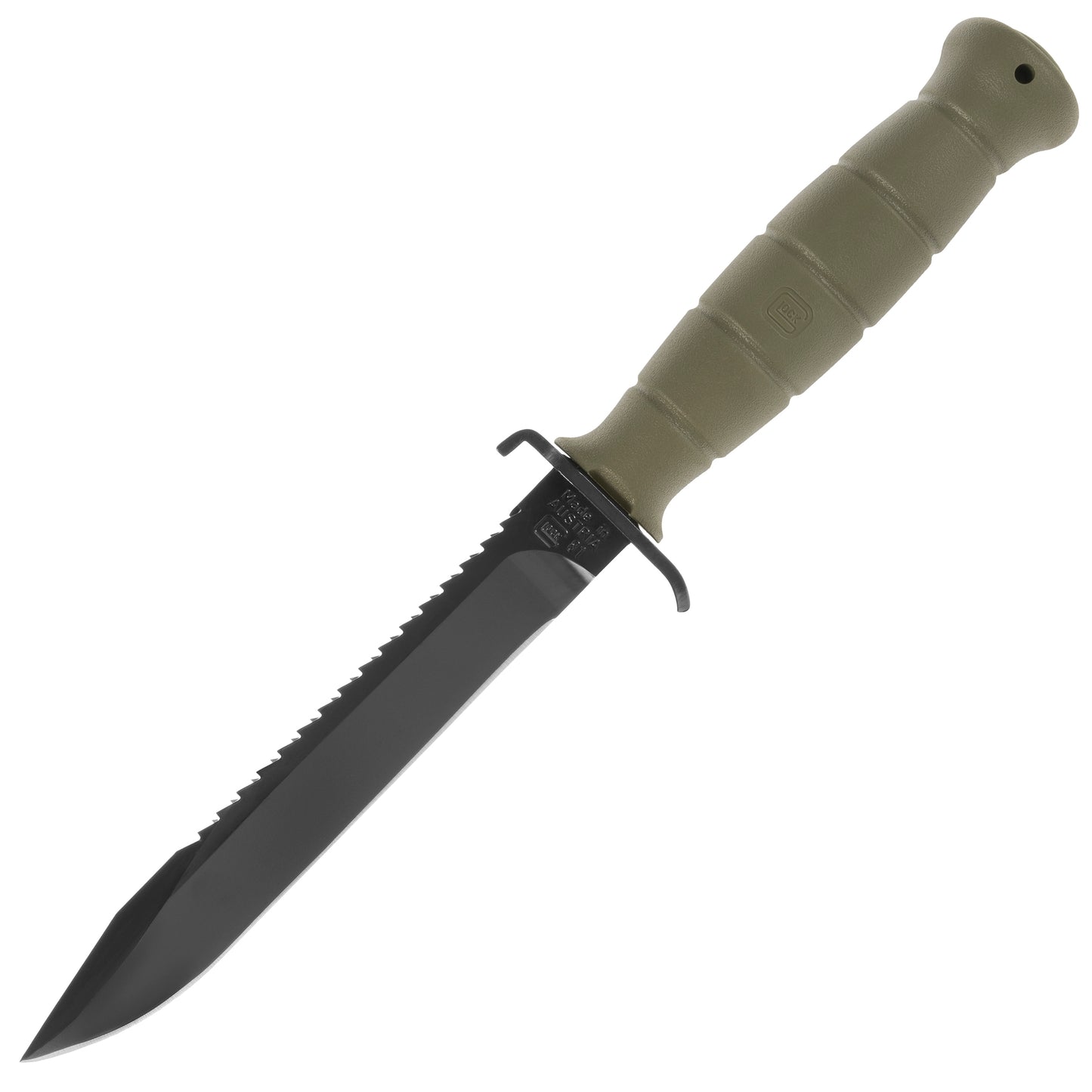 Nóż wojskowy Glock FM81 Battle Field Green z piłą