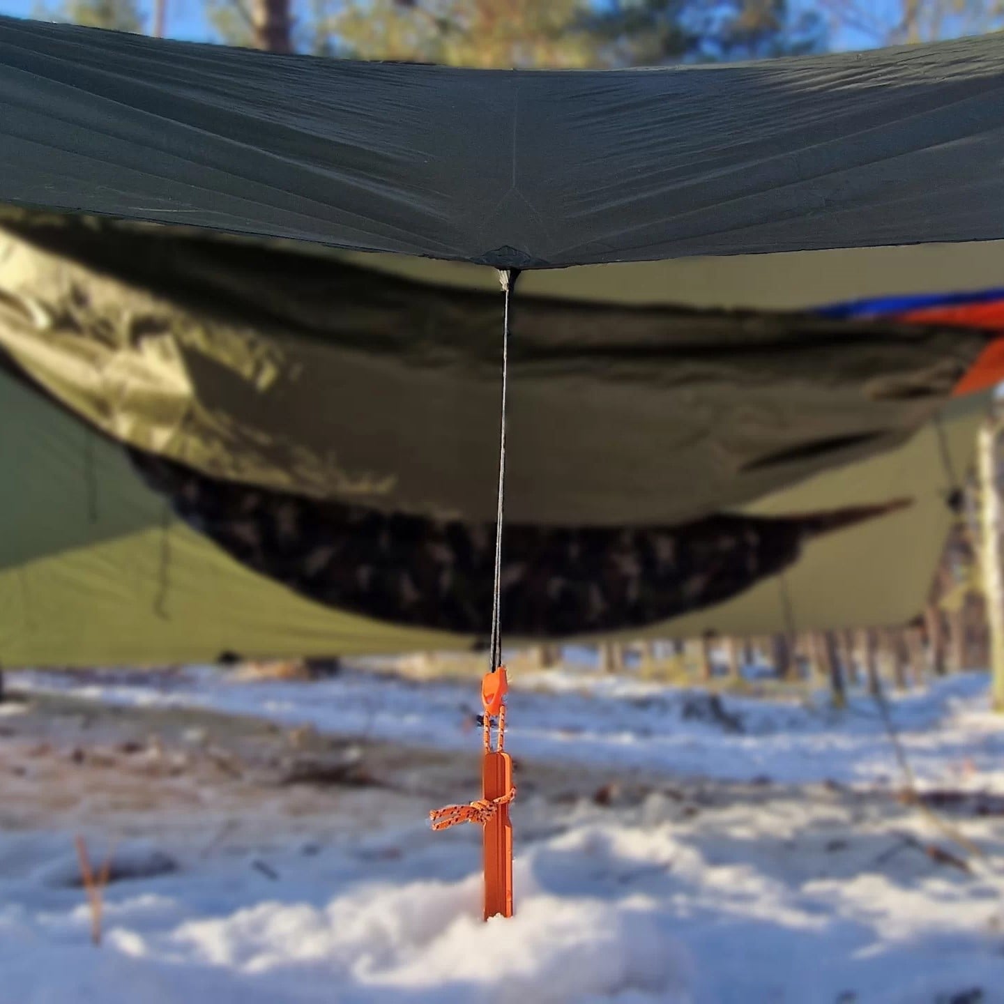 Płachta biwakowa Bushmen Easy Tarp 4 x 3 m - Green