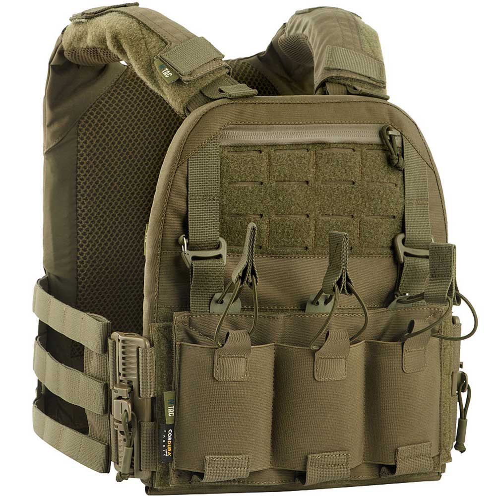 Kamizelka taktyczna typu Plate Carrier M-Tac Cuirass QRS Ranger Green - na płyty rozmiar S/M