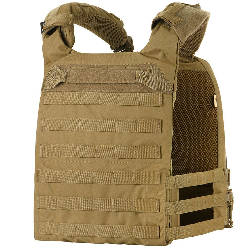 Kamizelka taktyczna typu Plate Carrier M-Tac Cuirass Fast QRS Gen. II Coyote - na płyty L/XL
