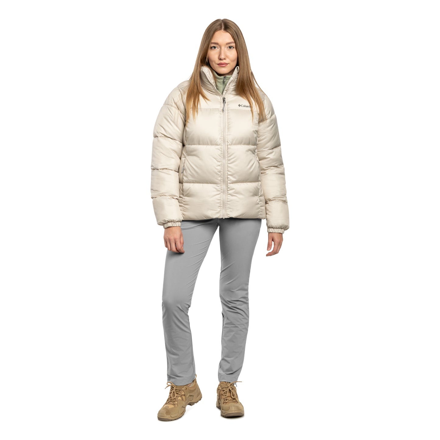 Kurtka damska Columbia Puffect II Full Zip Jacket - Dark Stone