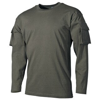 Koszulka MFH Longsleeve z kieszeniami Olive