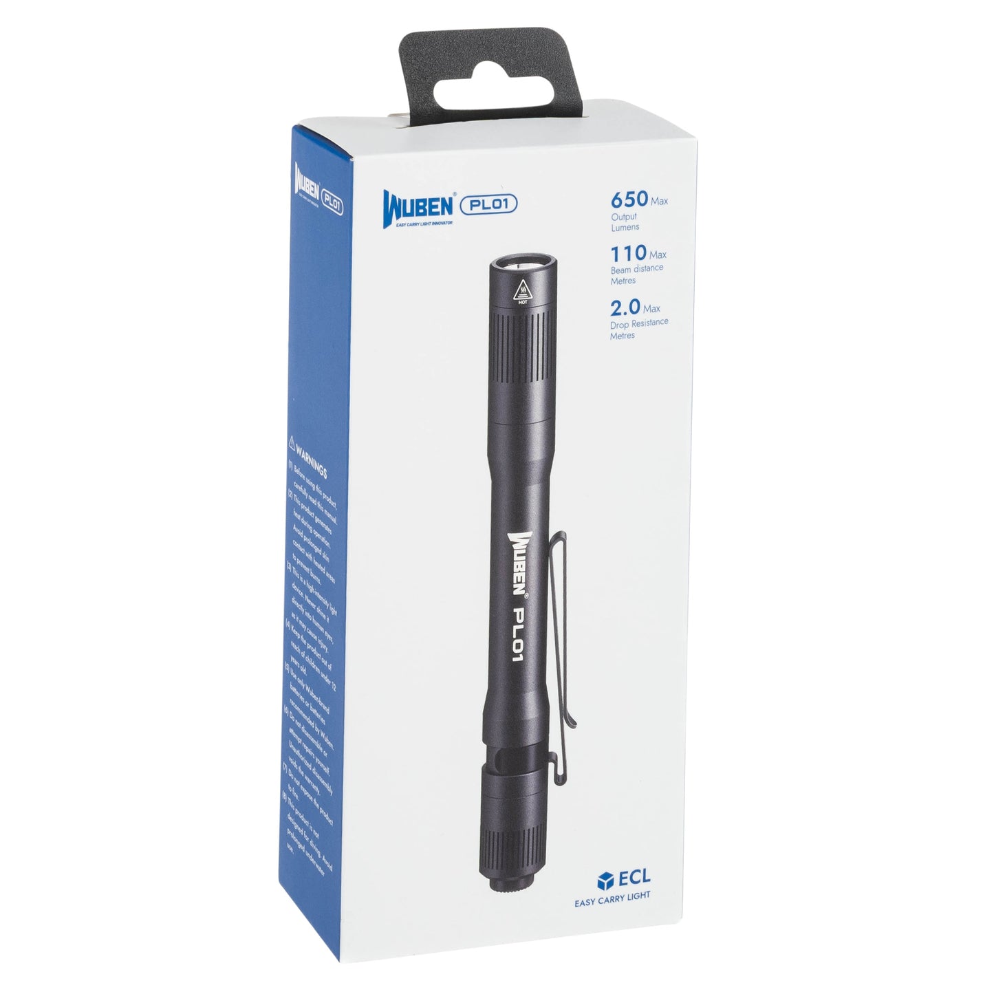 Latarka Wuben PL01 Black - 650 lumenów