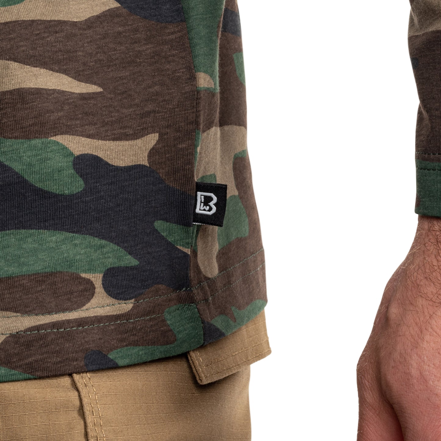 Koszulka Brandit Premium Long Sleeve Shirt - Woodland