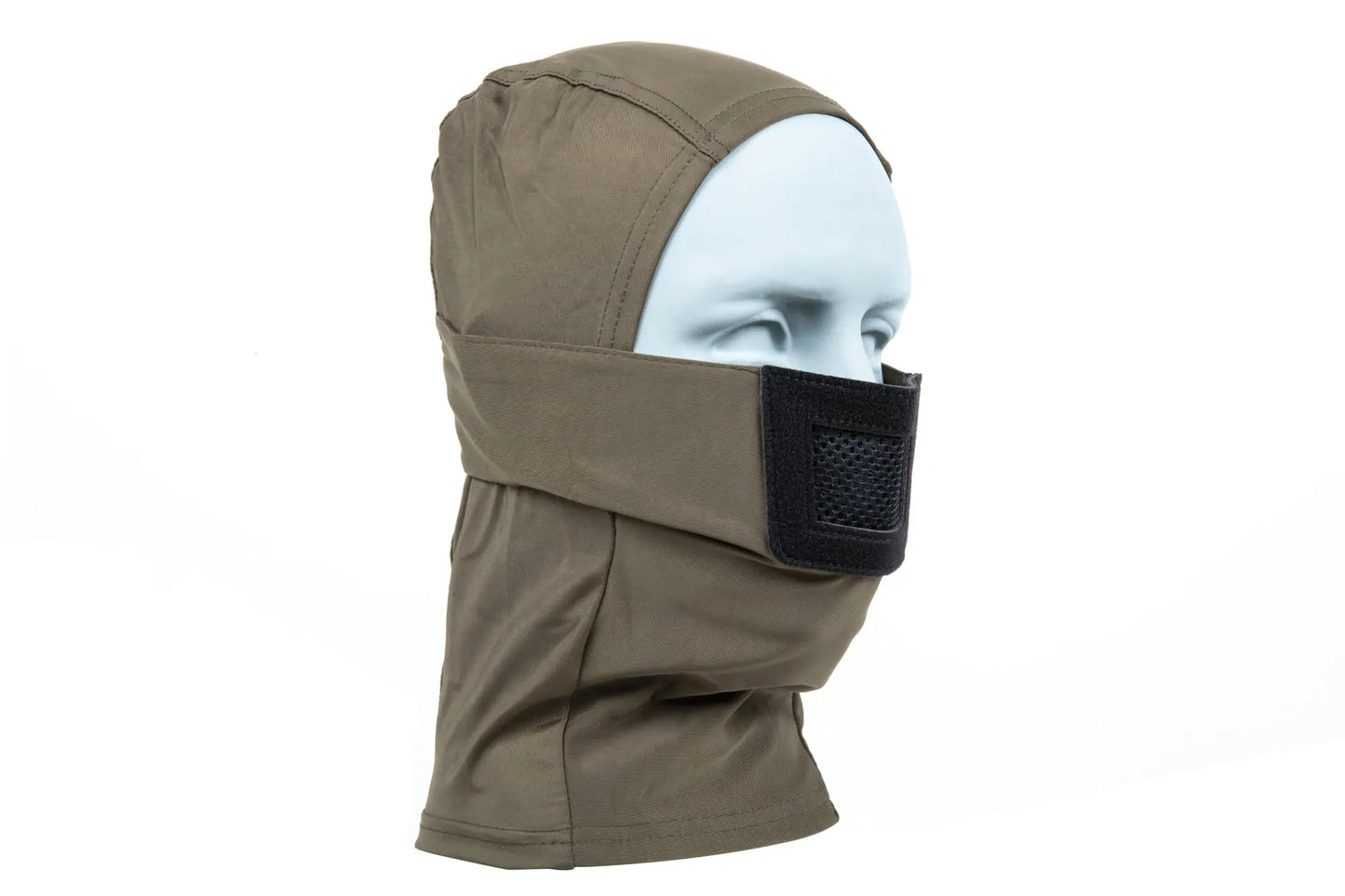 Kominiarka Specna Arms Knight z ochraniaczem - Olive