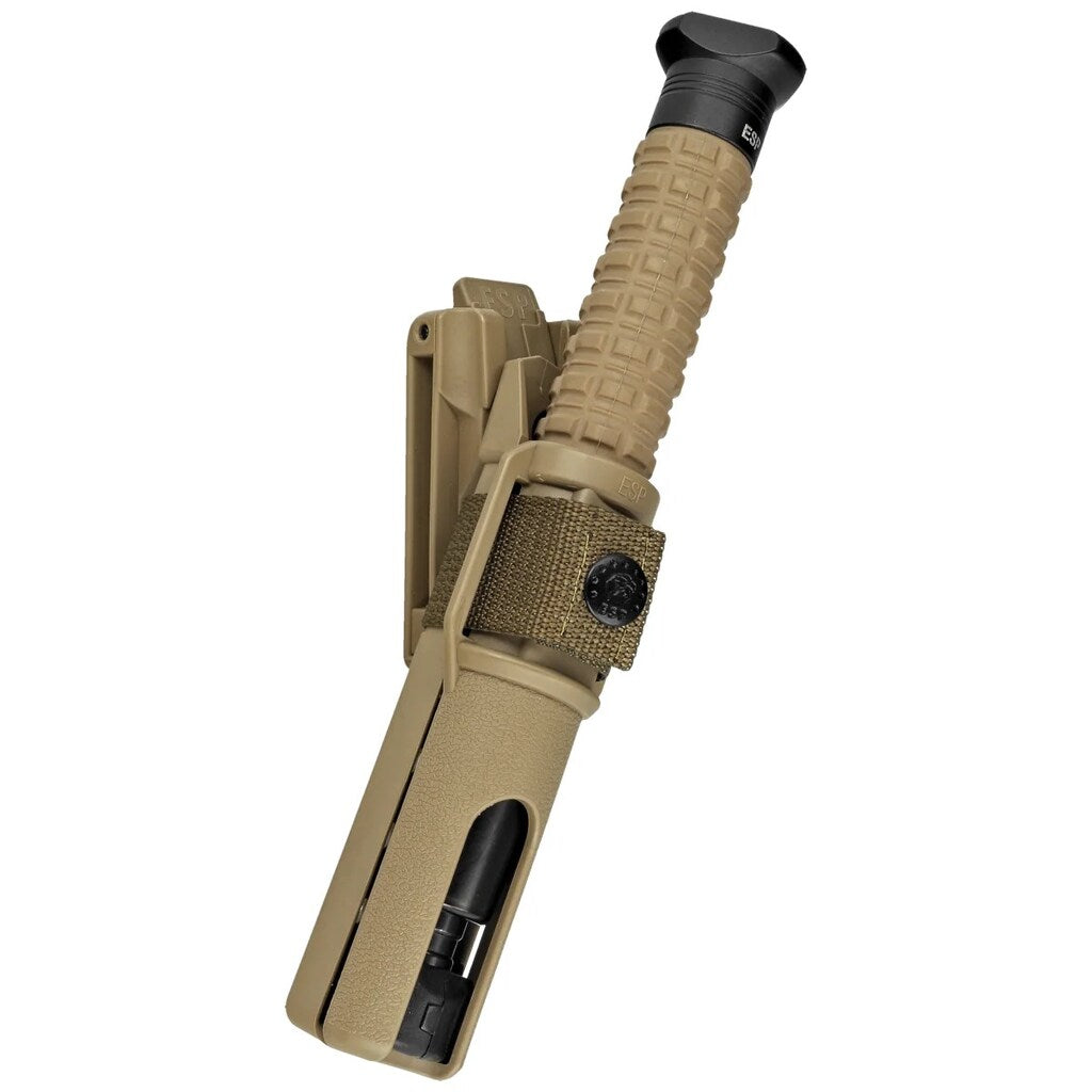 Pałka teleskopowa ESP Easy Lock Button Triangle End hartowana 18"- Khaki