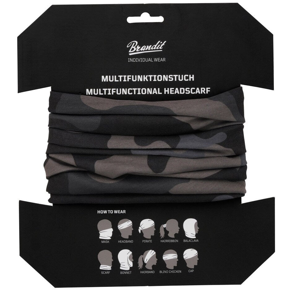 Chusta wielofunkcyjna Brandit - Dark Camo